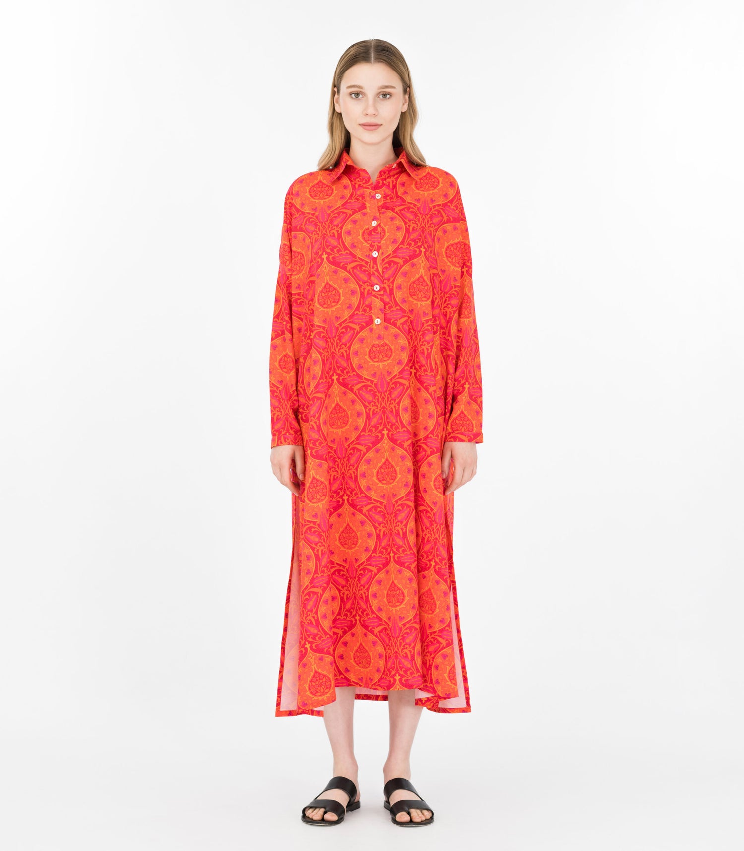 Bombay Print Oversize Tunic Dress
