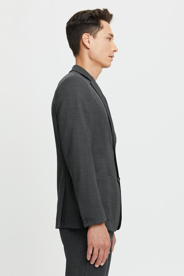 Jere Merino Wool Blazer Jacket Grey