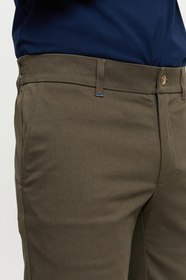 Seppo Organic Cotton Chinos Trousers Green