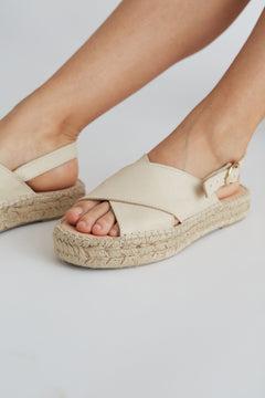 Crossed Sandals Ivory