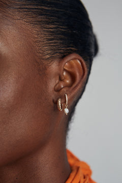 Baguette Earrings Gold
