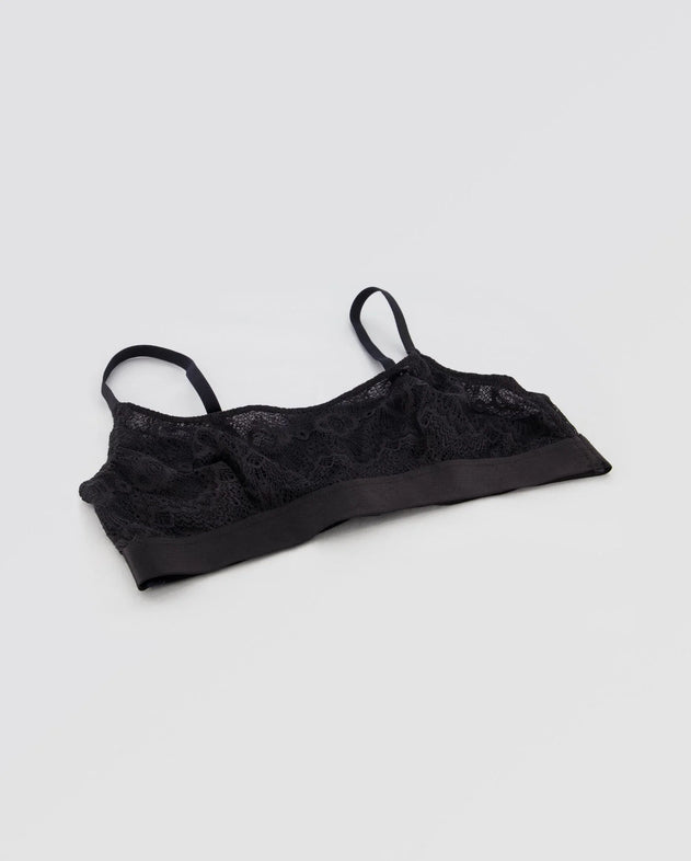 Lace Scoop Bralette Saboteur Black