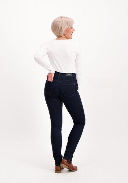 Suzie Strech Skinny Jeans Dark Blue