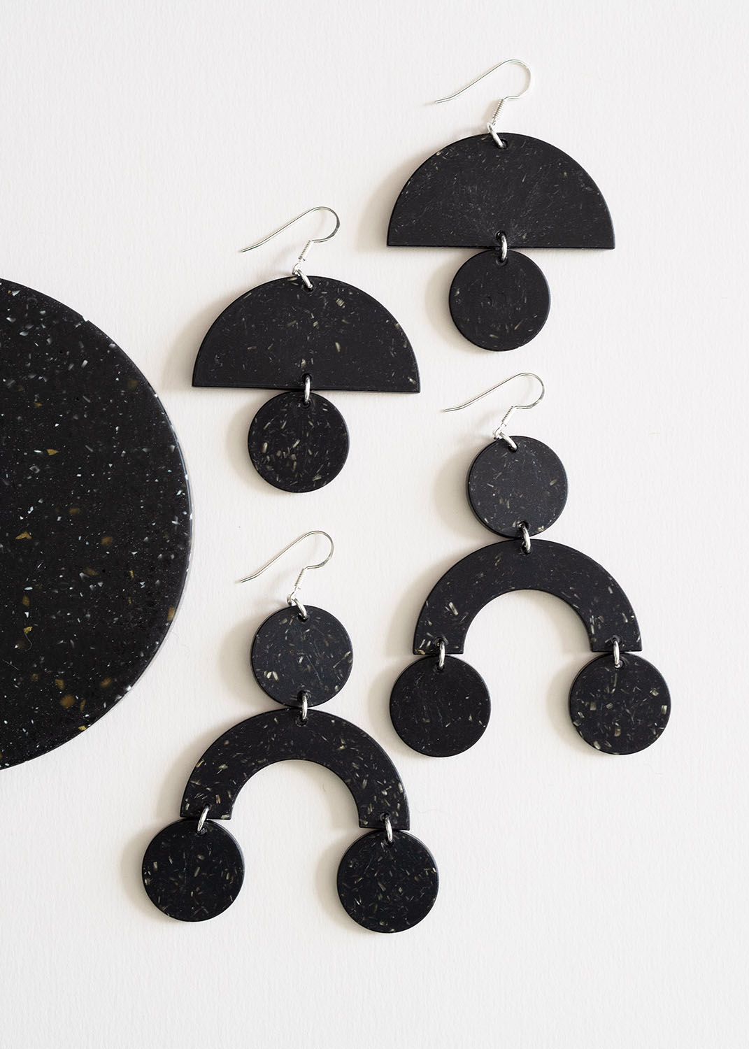 Beans Earrings No.4 Warm Granite