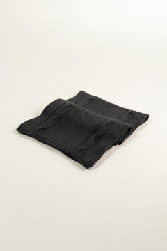Henry Knitted Scarf Anthracite Grey