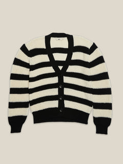 Knitted Cotton Cardigan Stripes