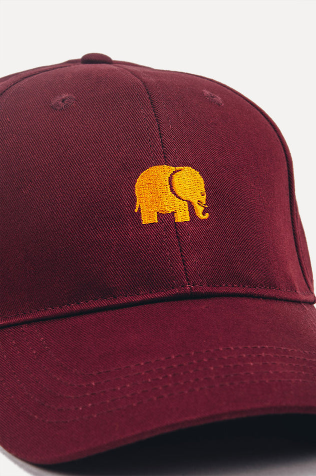 Classic 6 Panel Cap Grape Red