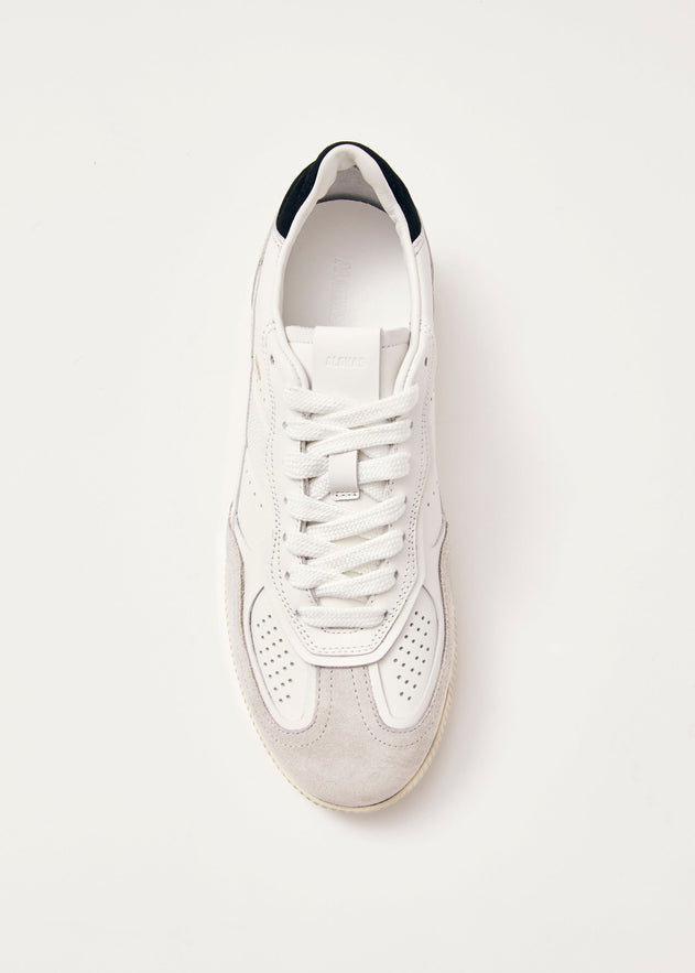 Tb.490 Black Heel Tab Leather Sneakers White