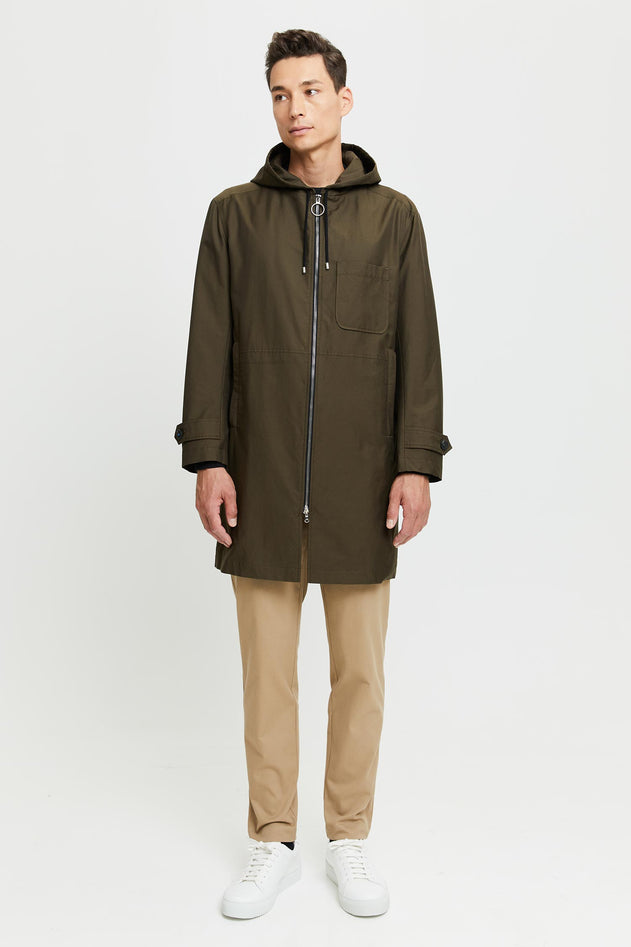 Paavo Water & Wind Repellent Parka Coat Olive