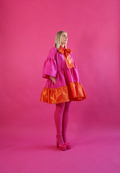 Lush Mini Dress Pink/Orange