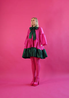Lush Mini Dress Pink/Green