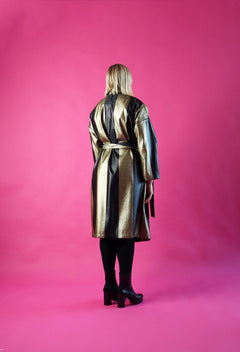 Coat Dress Gold Stripe