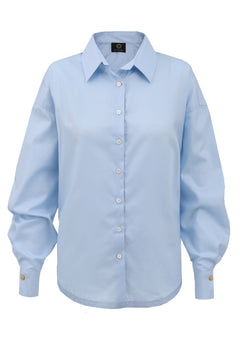 Classic Blue Plain Oversize Shirt