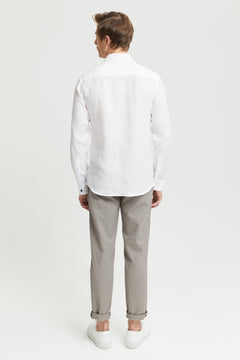 Aapo Linen Shirt White