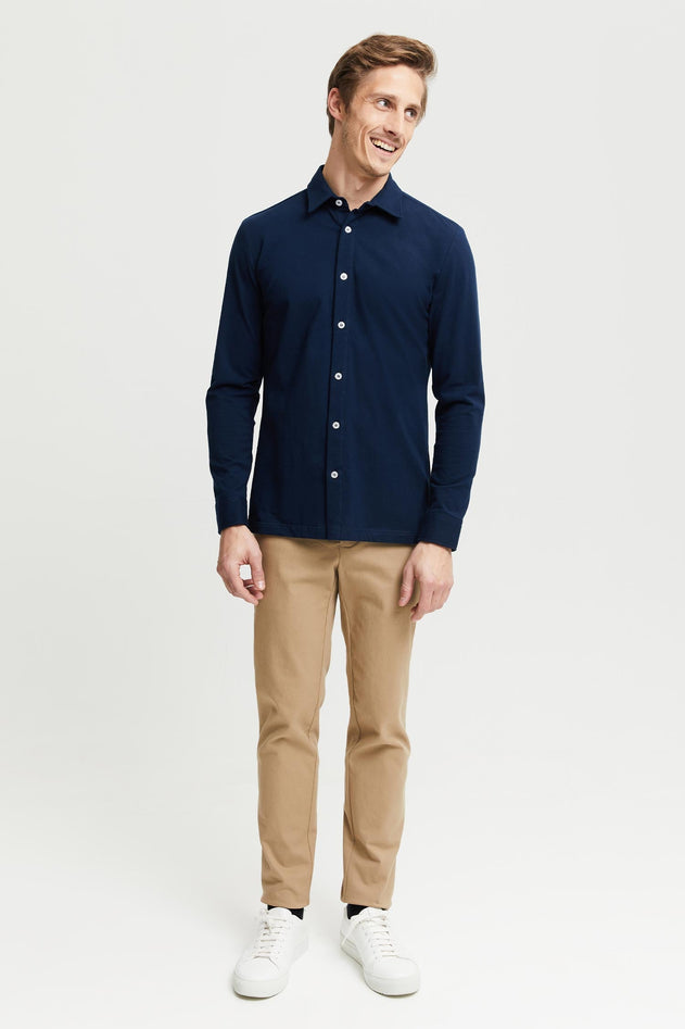 Hemmo Organic Cotton Jersey Shirt Blue