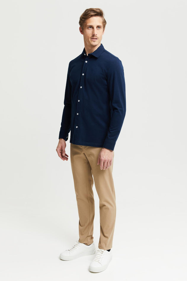Hemmo Organic Cotton Jersey Shirt Blue