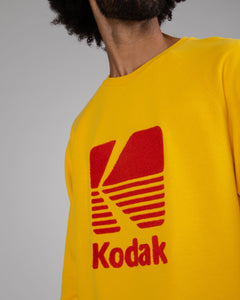 Kodak Logo Regular Sweatshirt Yellow