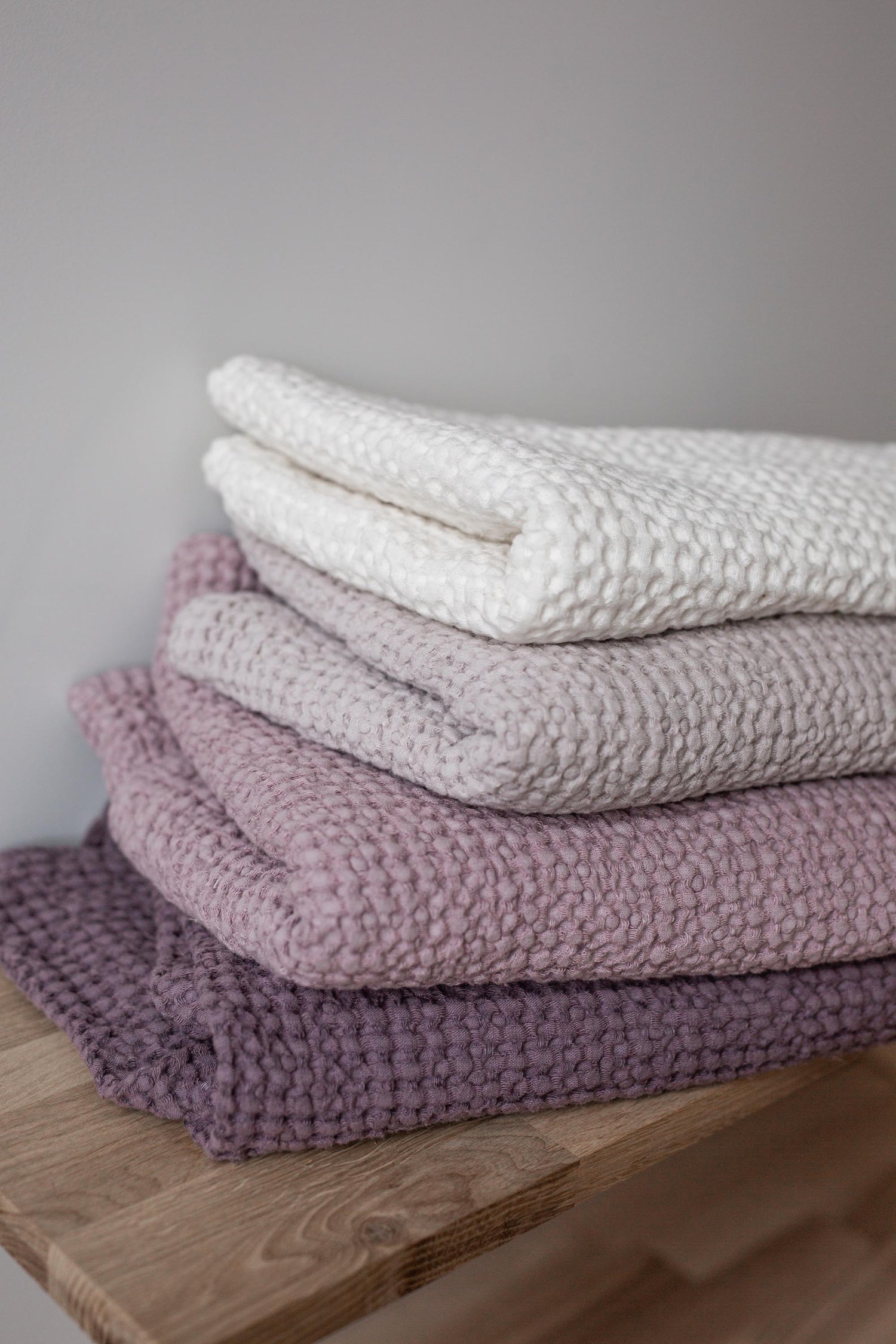 Linen Waffle Bath Towel