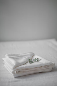 Linen Flat Sheet White
