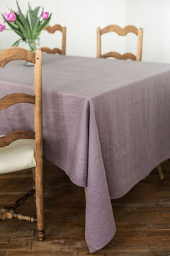 Linen Tablecloth Dusty Lavender