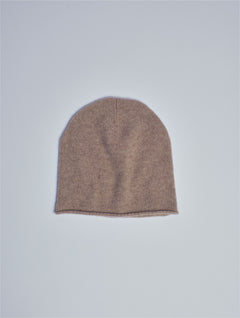 Cata Cashmere Knitted Beanie Brown
