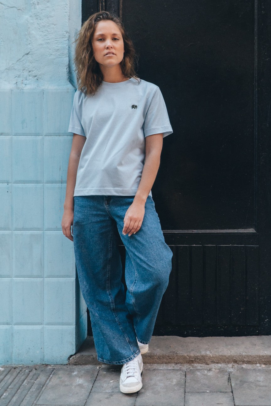 Women's Organic Essential T-Shirt Cerulean Blue