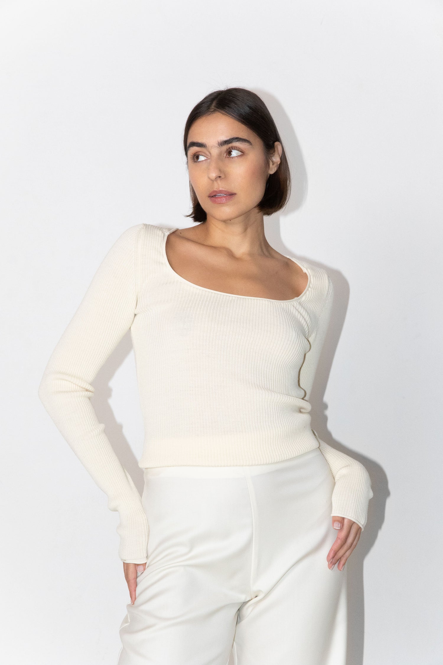 Scoop Shirt Cream