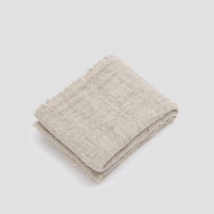 Finnish Wool Scarf Herringbone Light Grey