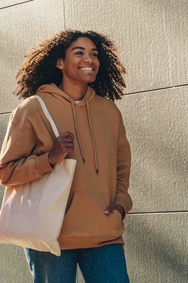 Women's Trendsplant Organic Essential Oversized Hoodie Apple Cinnamon