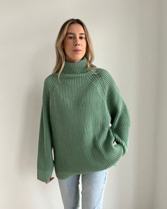 Milda Merino Wool Sweater Sage Green