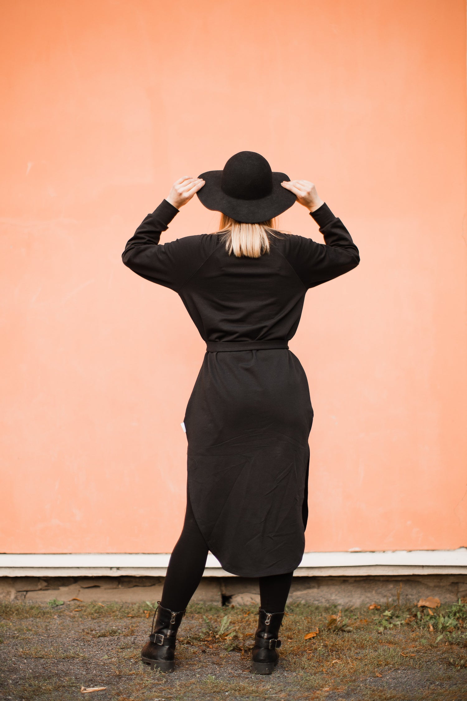 Classy College Dress Simply Black