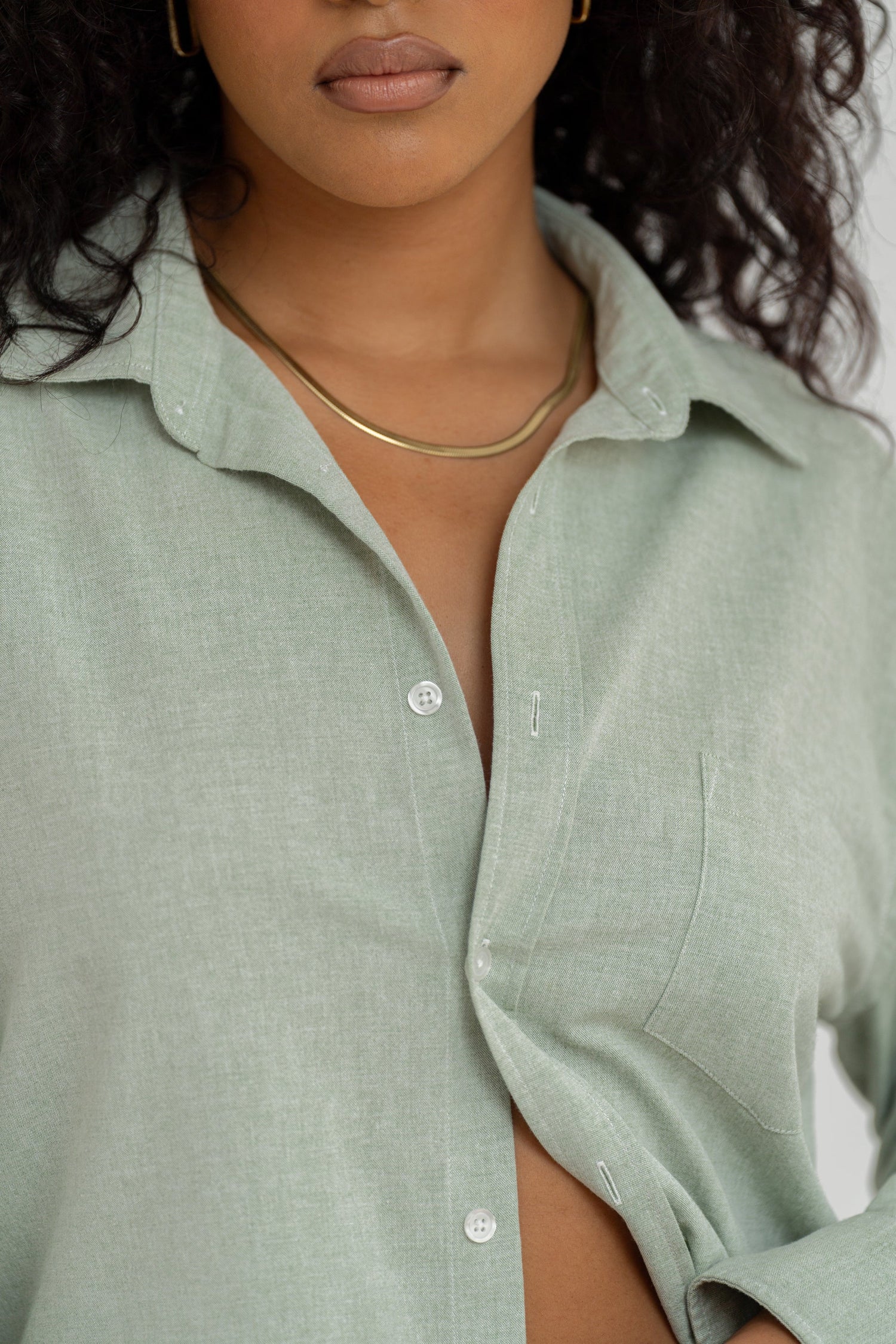 Miles Cotton Shirt Mint Green