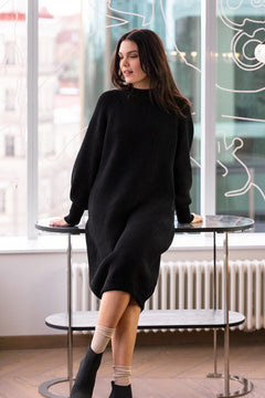 Ada Knitted Dress Black