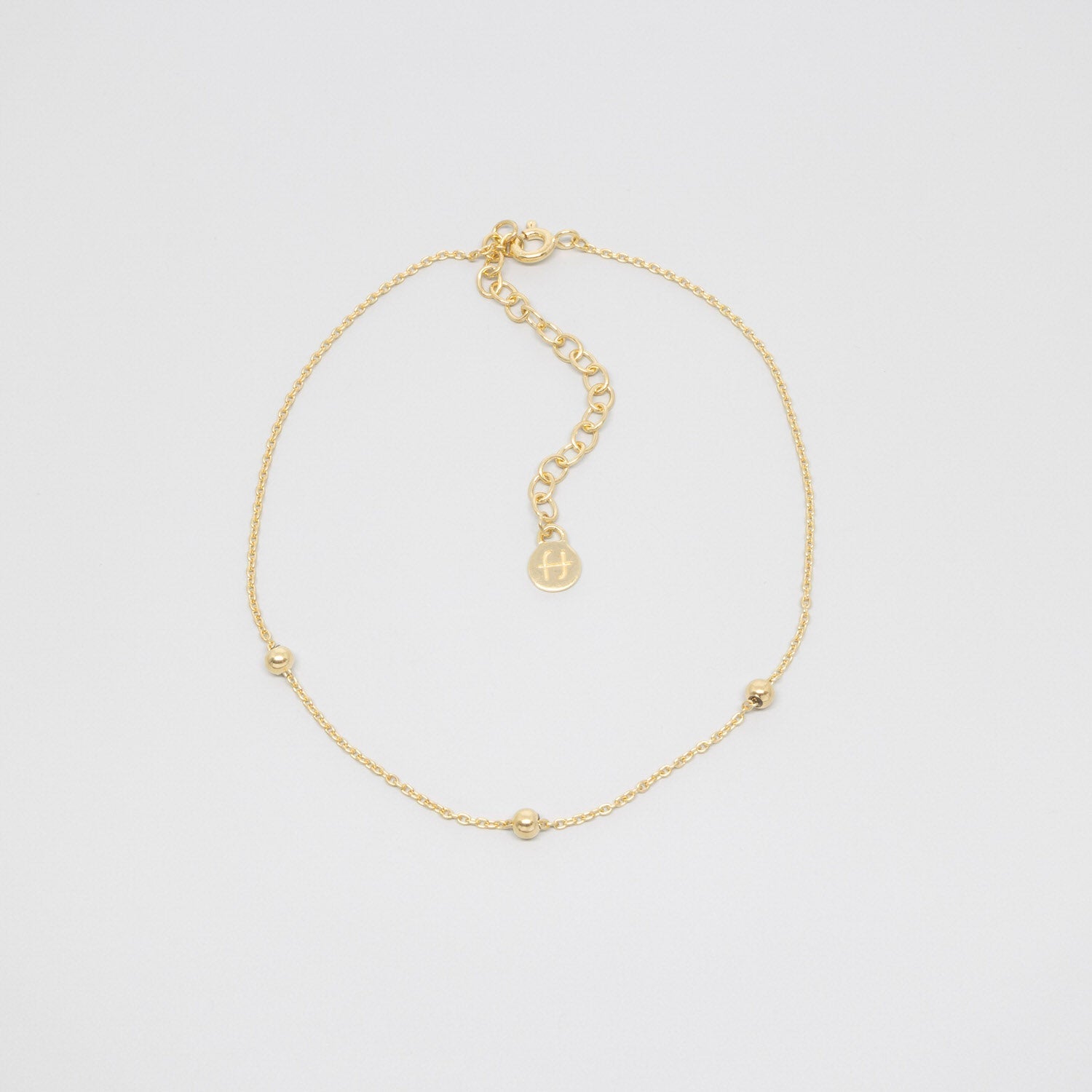 Triple Ball Anklet