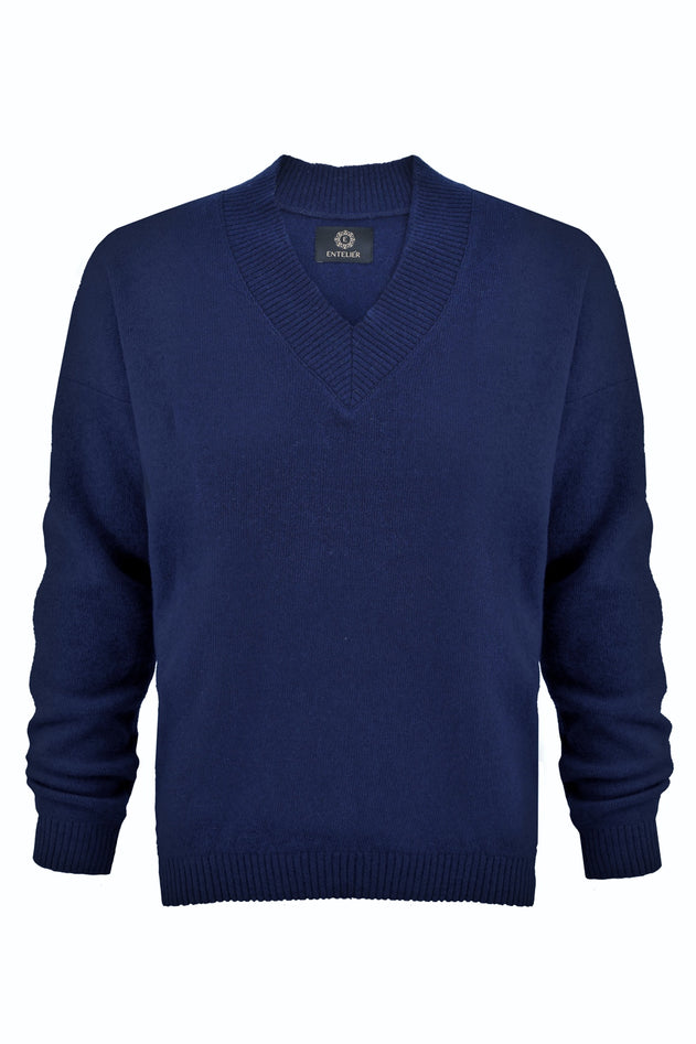 Cashmere Sweater Navy Blue
