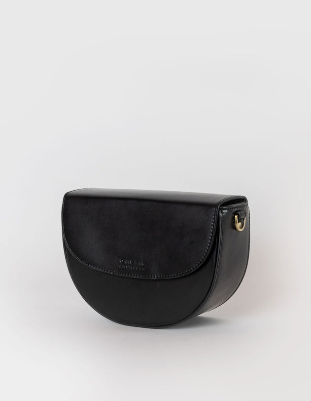 Ava Black Classic Leather Bag