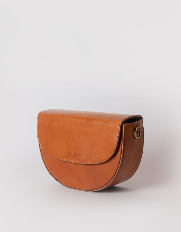 Ava Cognac Classic Leather Bag