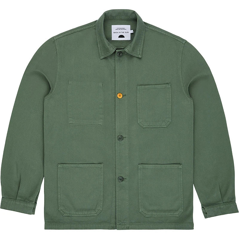 Organic Chore Jacket Olive Green – Trendsplant