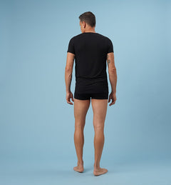 Boxer Shorts Natural Fabric Black - 2 Pack