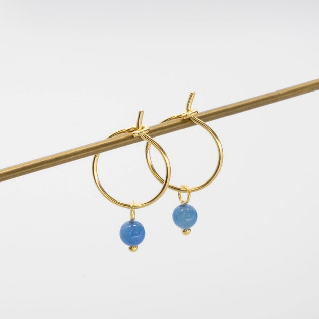 Gemstone Hoops
