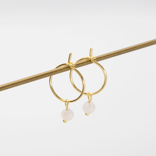 Gemstone Hoops