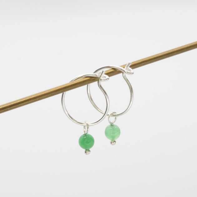 Gemstone Hoops