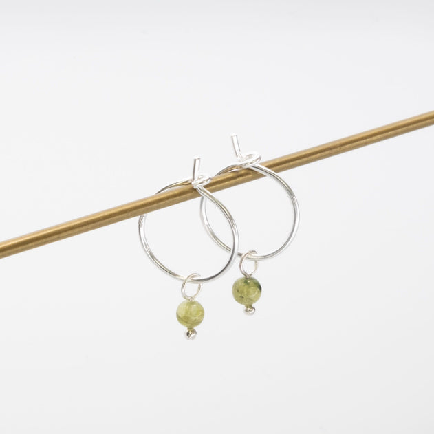 Gemstone Hoops