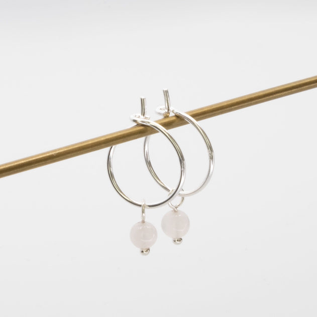 Gemstone Hoops