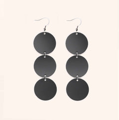 Dance Petite Trio Earrings Recycled Leather