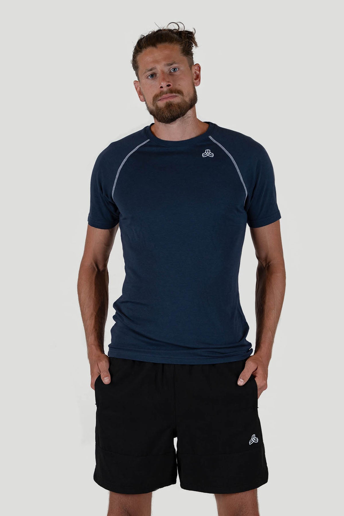 PF38.Wood T-Shirt Deep Sea Blue