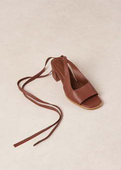 Lille Leather Sandals Brown