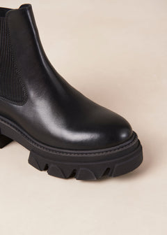 Berenice Leather Ankle Boots Black