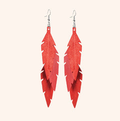 Feathers Midi Trio Earrings