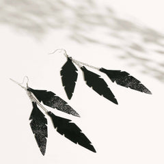 Feathers Midi Trio Earrings